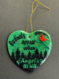 Cardinal Heart shaped ornament